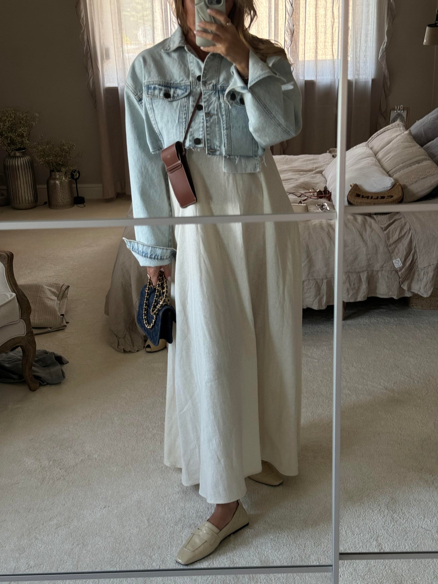 LINEN BOWIE DRESS