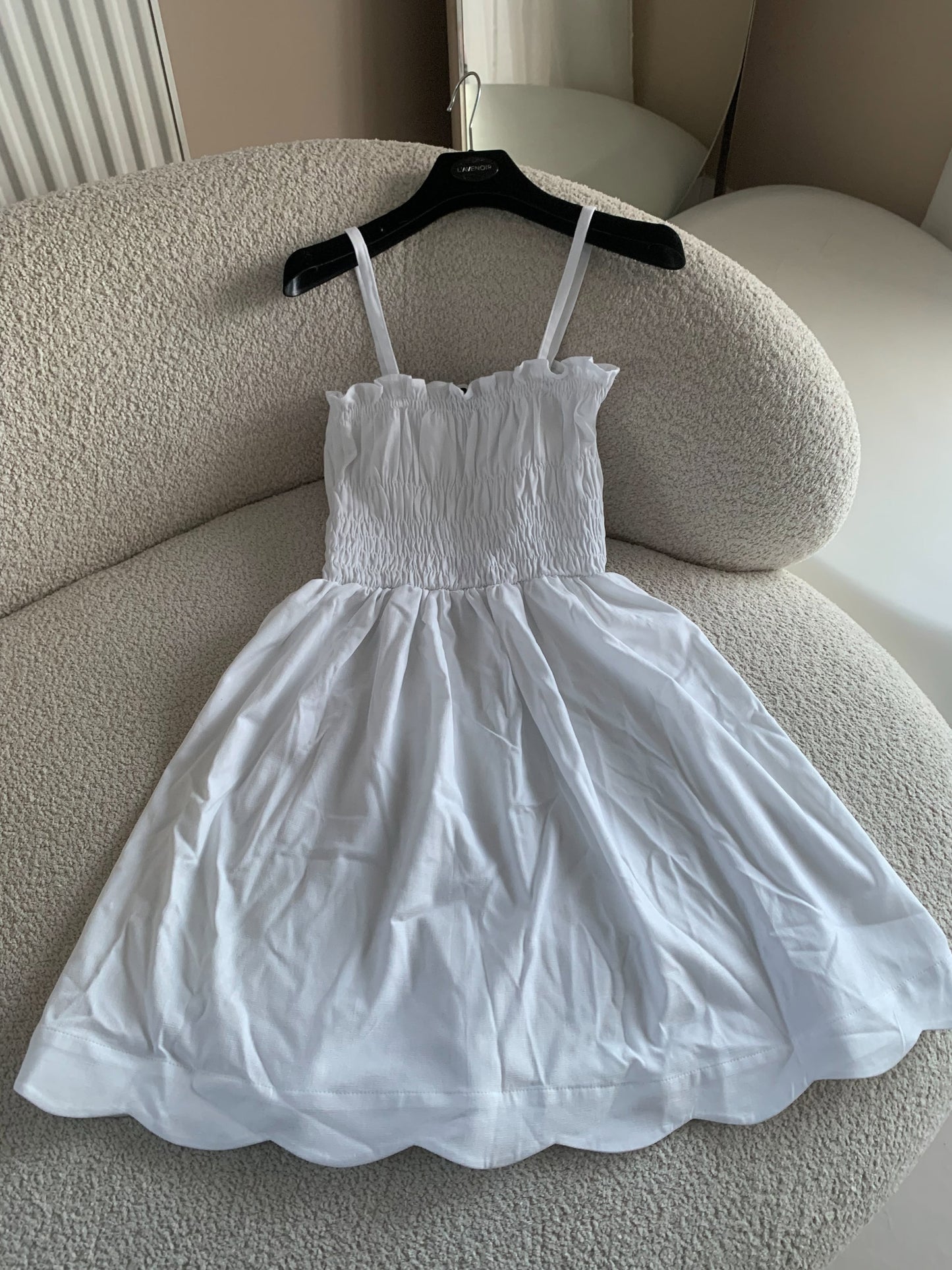 LINEN WITH VISCOSE WHITE