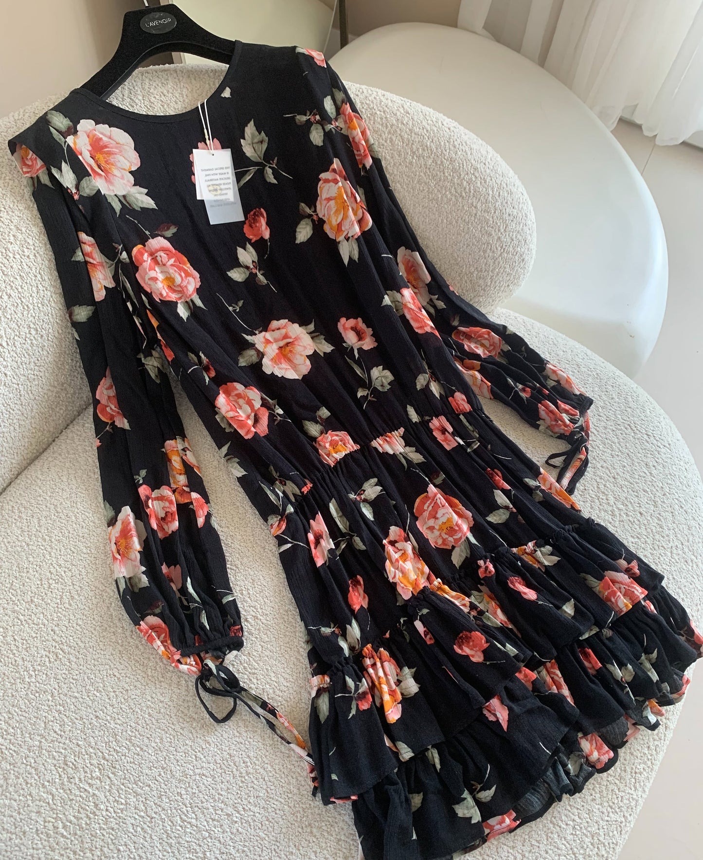 FLOWER ORANGE DRESS