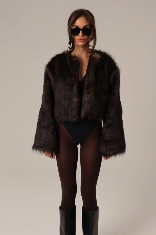 FAUX FUR BROWN