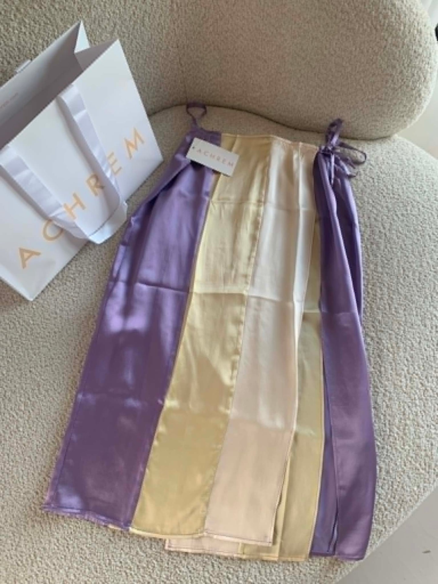 SILK VIOLET SKIRT