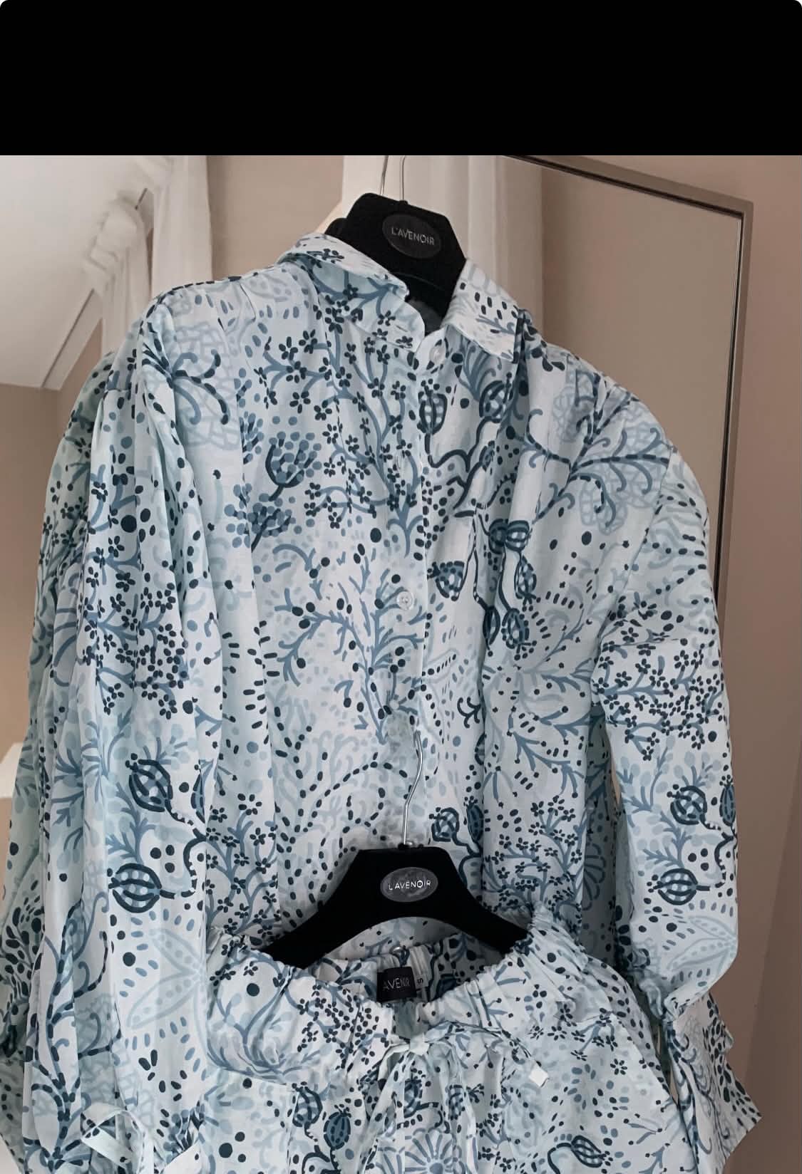 BLUE FLOWER SHIRT