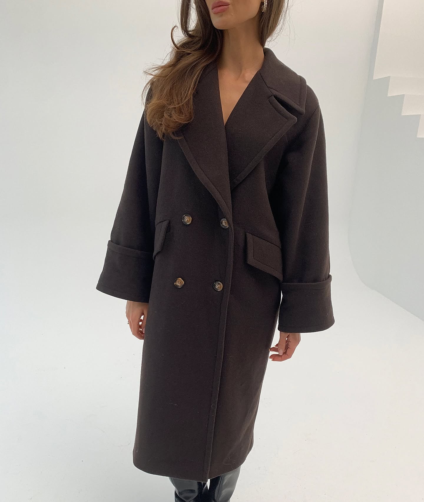 CHOCOLATE CASHMERE COAT