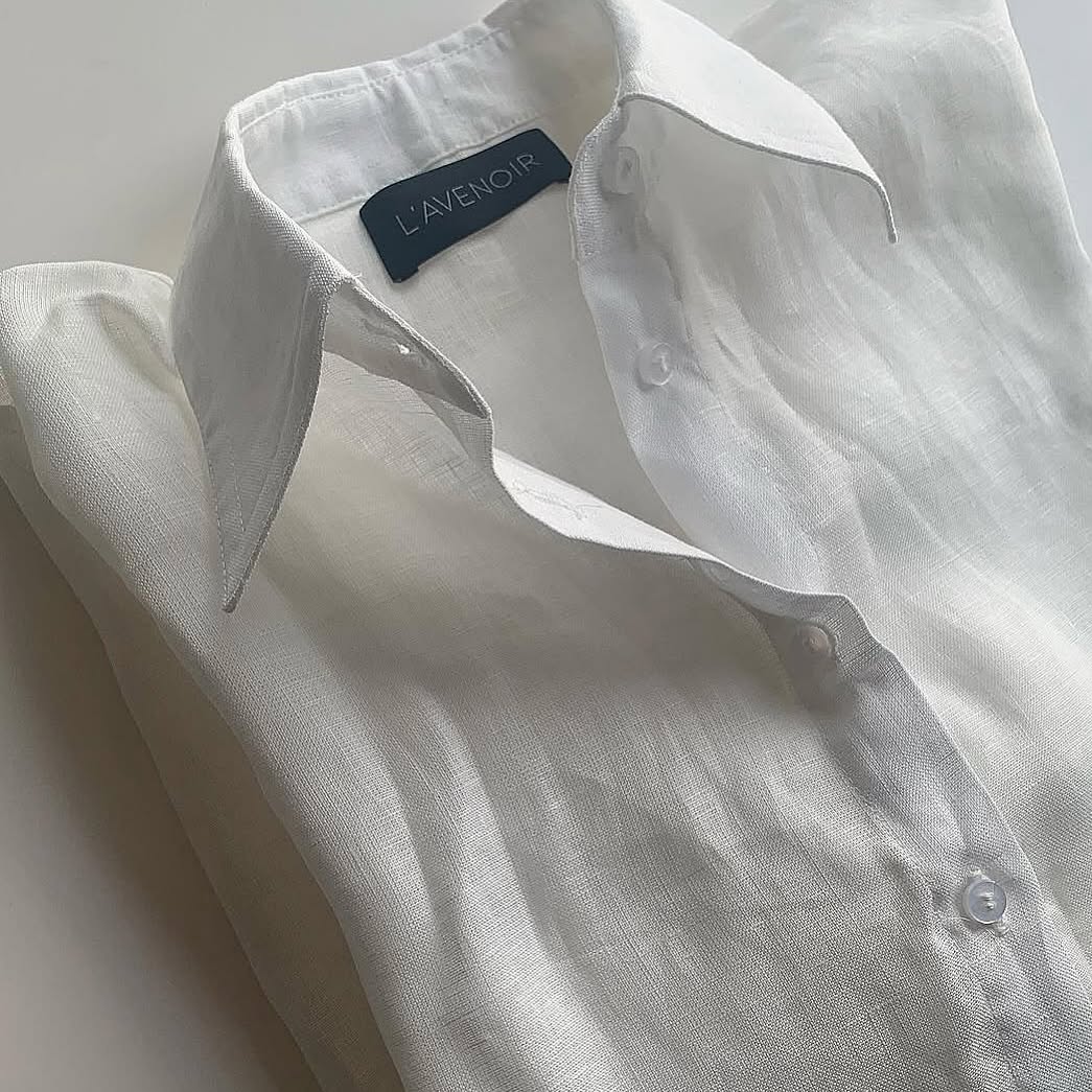 100% LINEN SHIRT WHITE