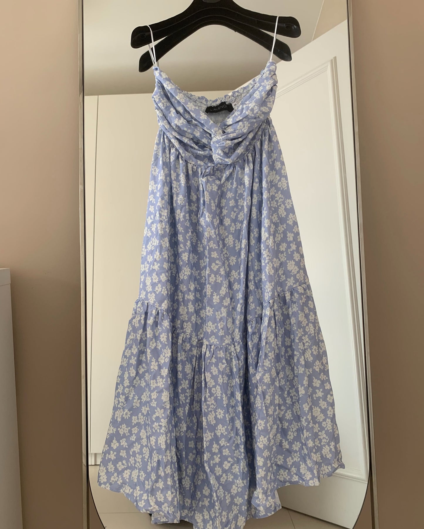 VISCOSE FLOWER BLUE AMY