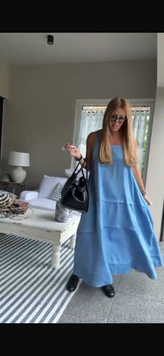 LYOCELL DENIM DRESS