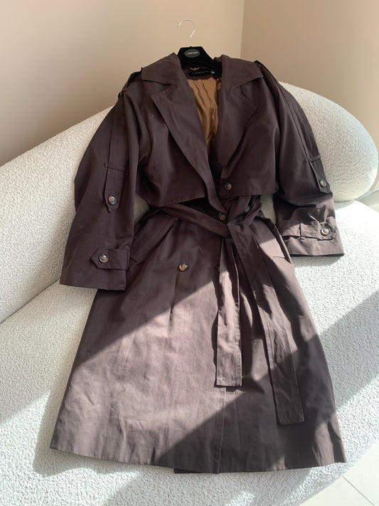 LYOCELL CHOCOLATE TRENCH