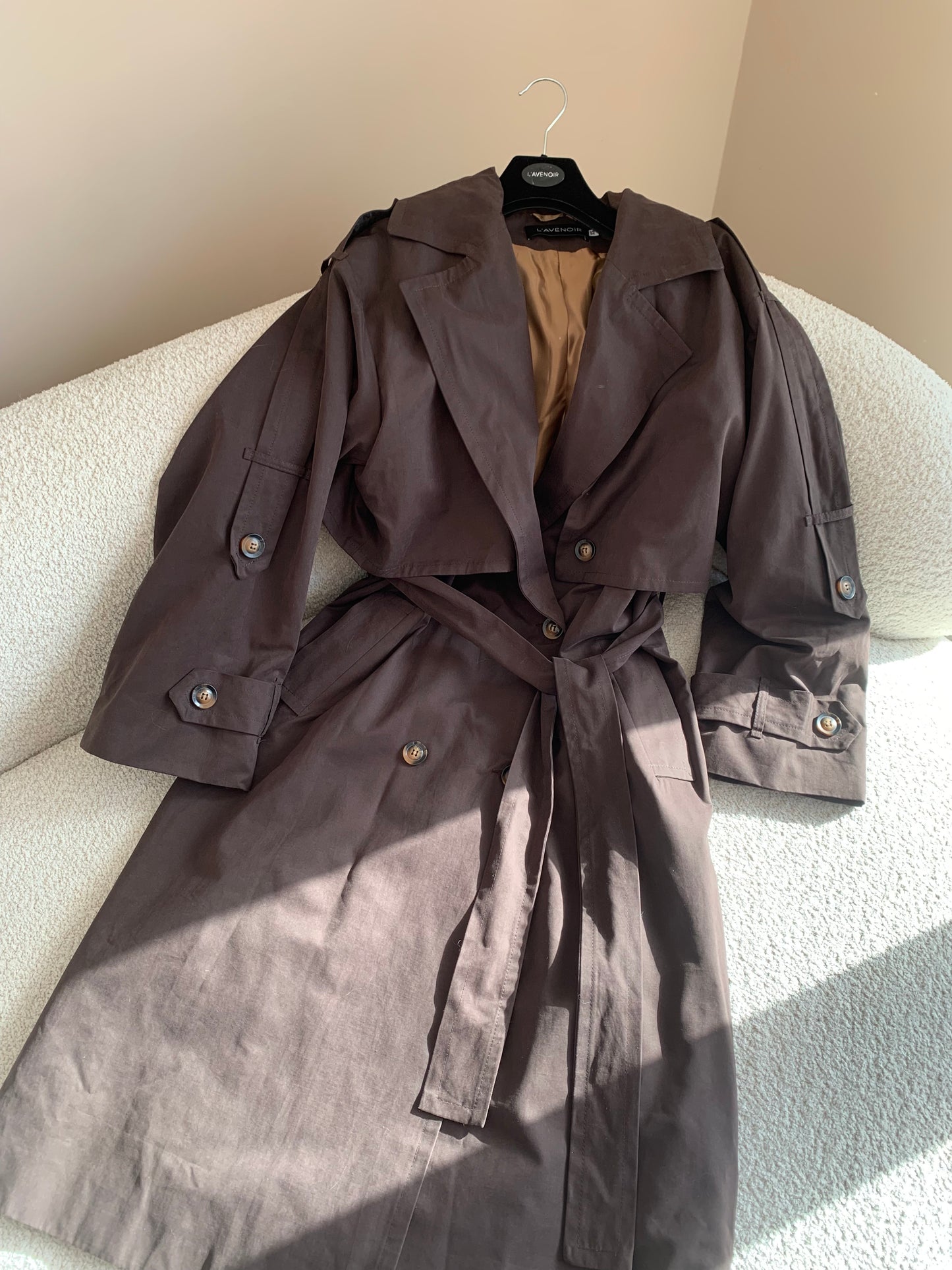 LYOCELL CHOCOLATE TRENCH