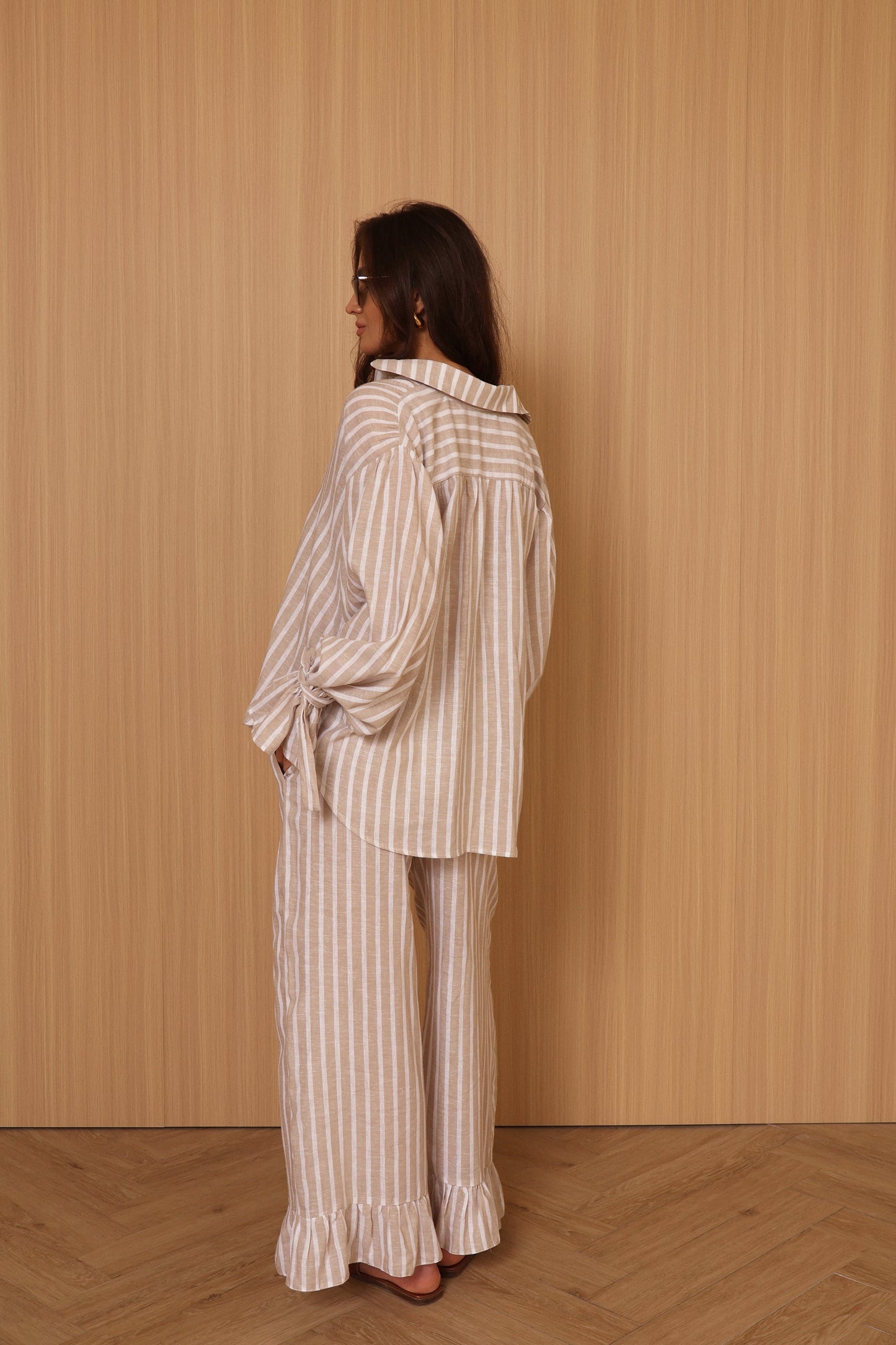 LINEN SHIRT BEIGE