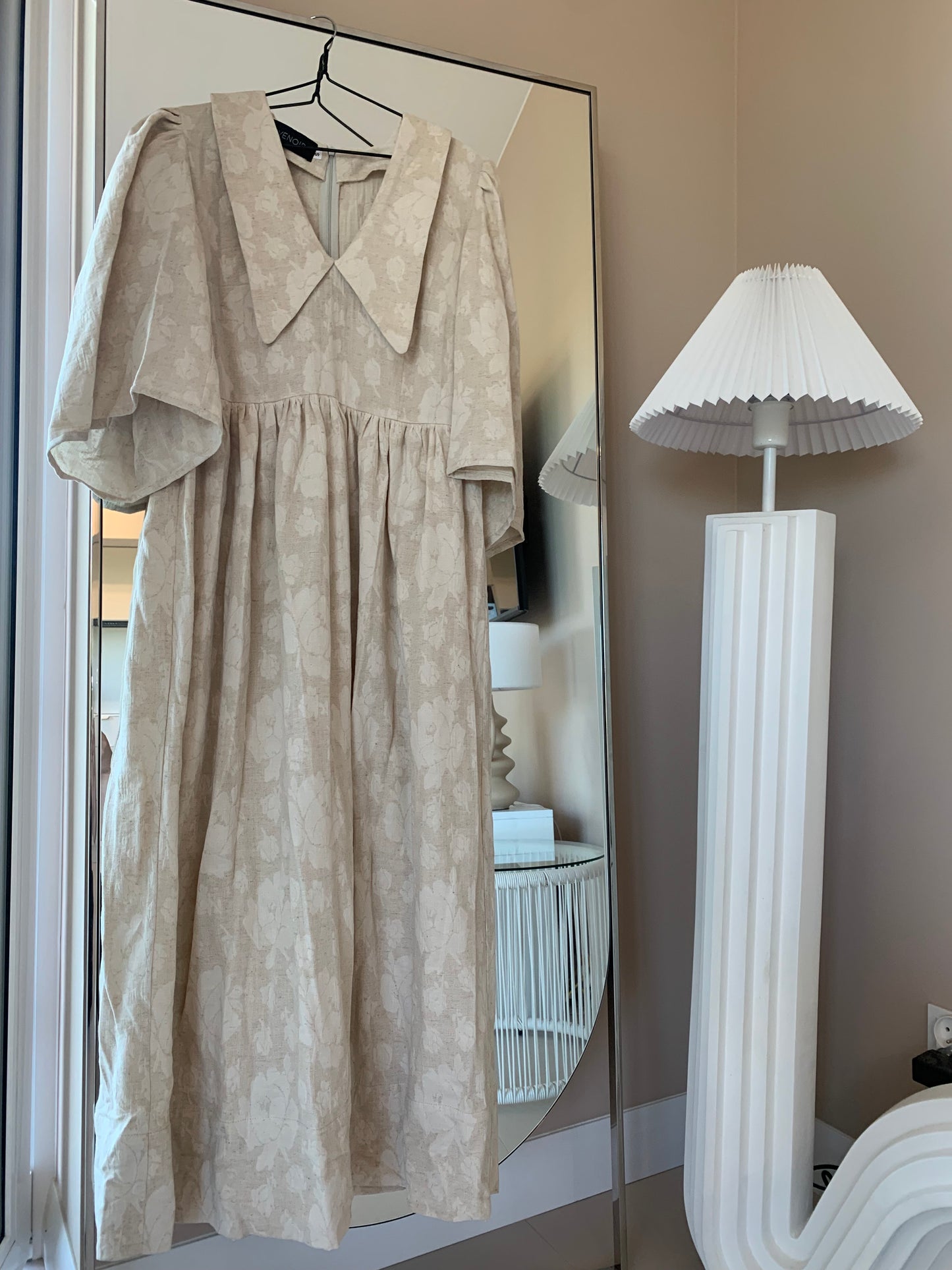 LINEN JACQUARD DRESS