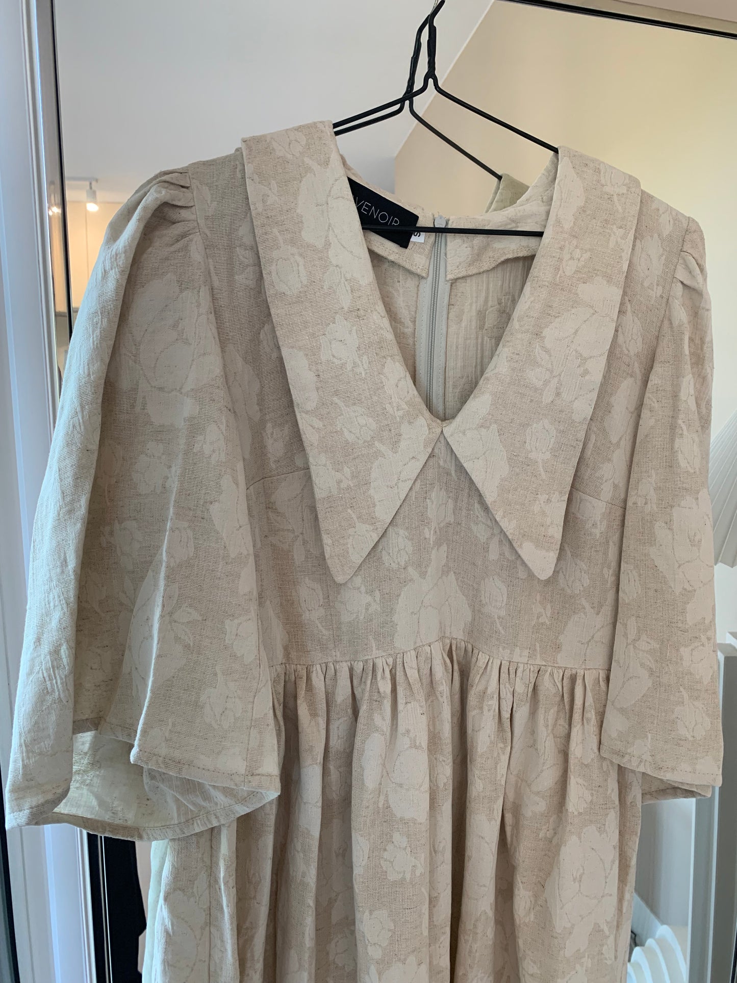 LINEN JACQUARD DRESS
