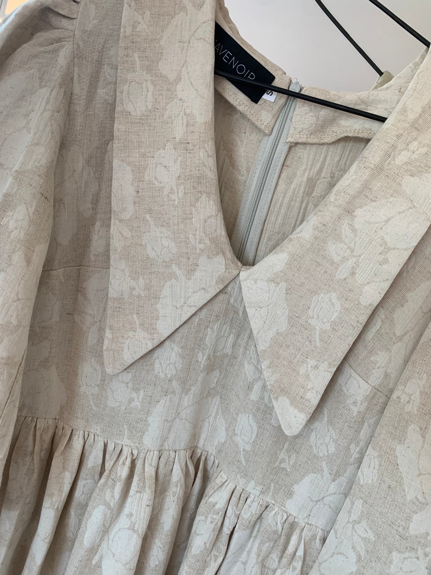 LINEN JACQUARD DRESS