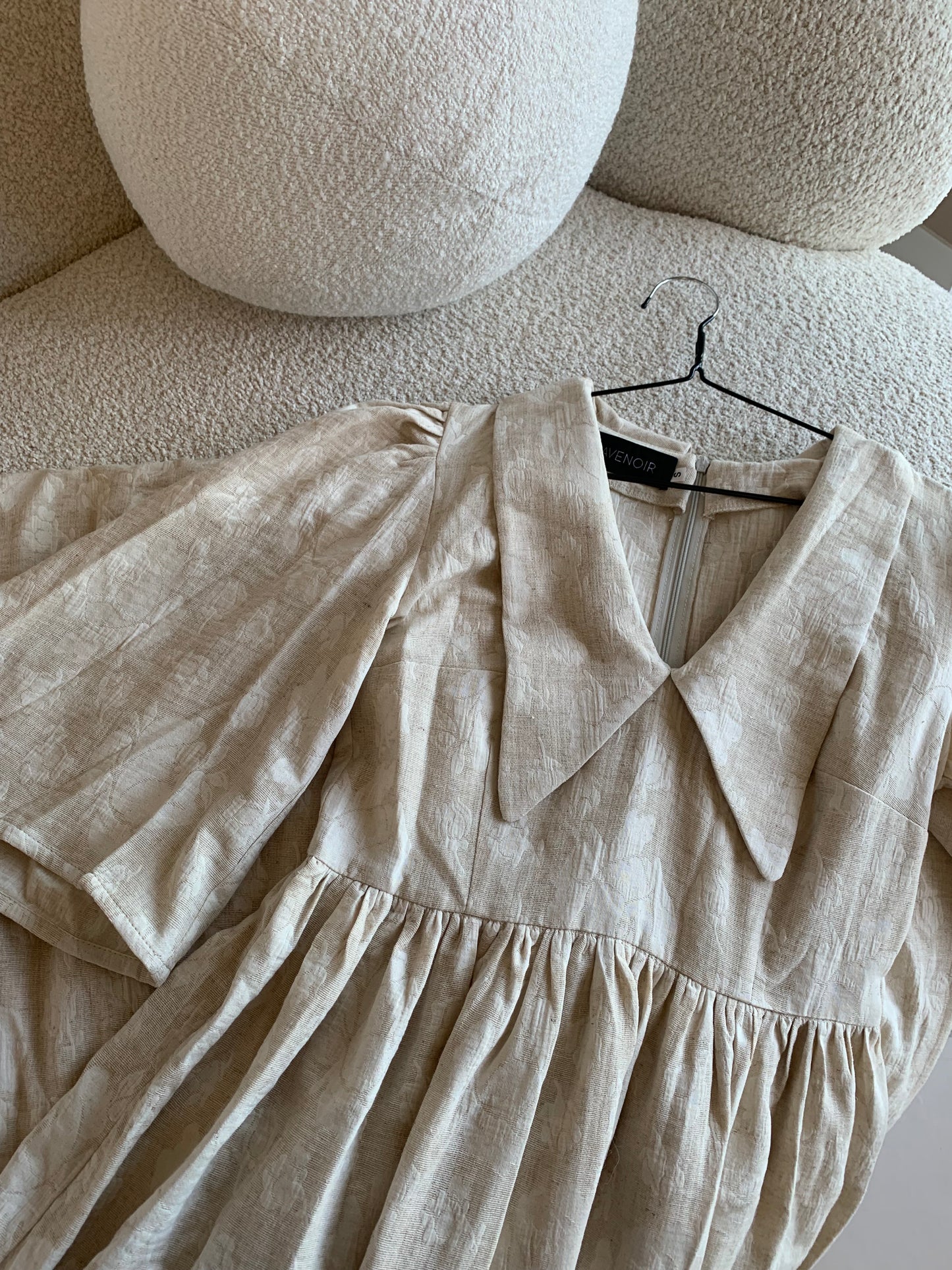 LINEN JACQUARD DRESS