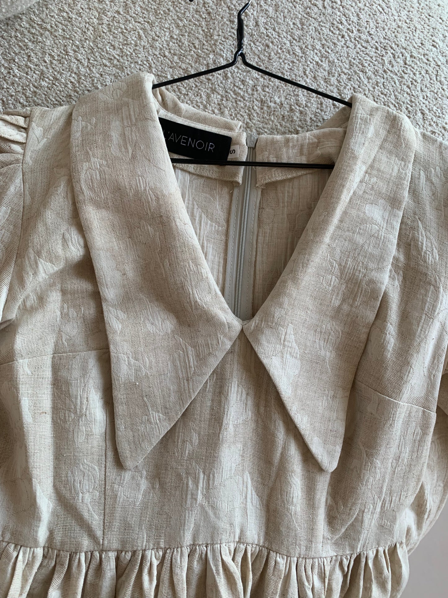 LINEN JACQUARD DRESS