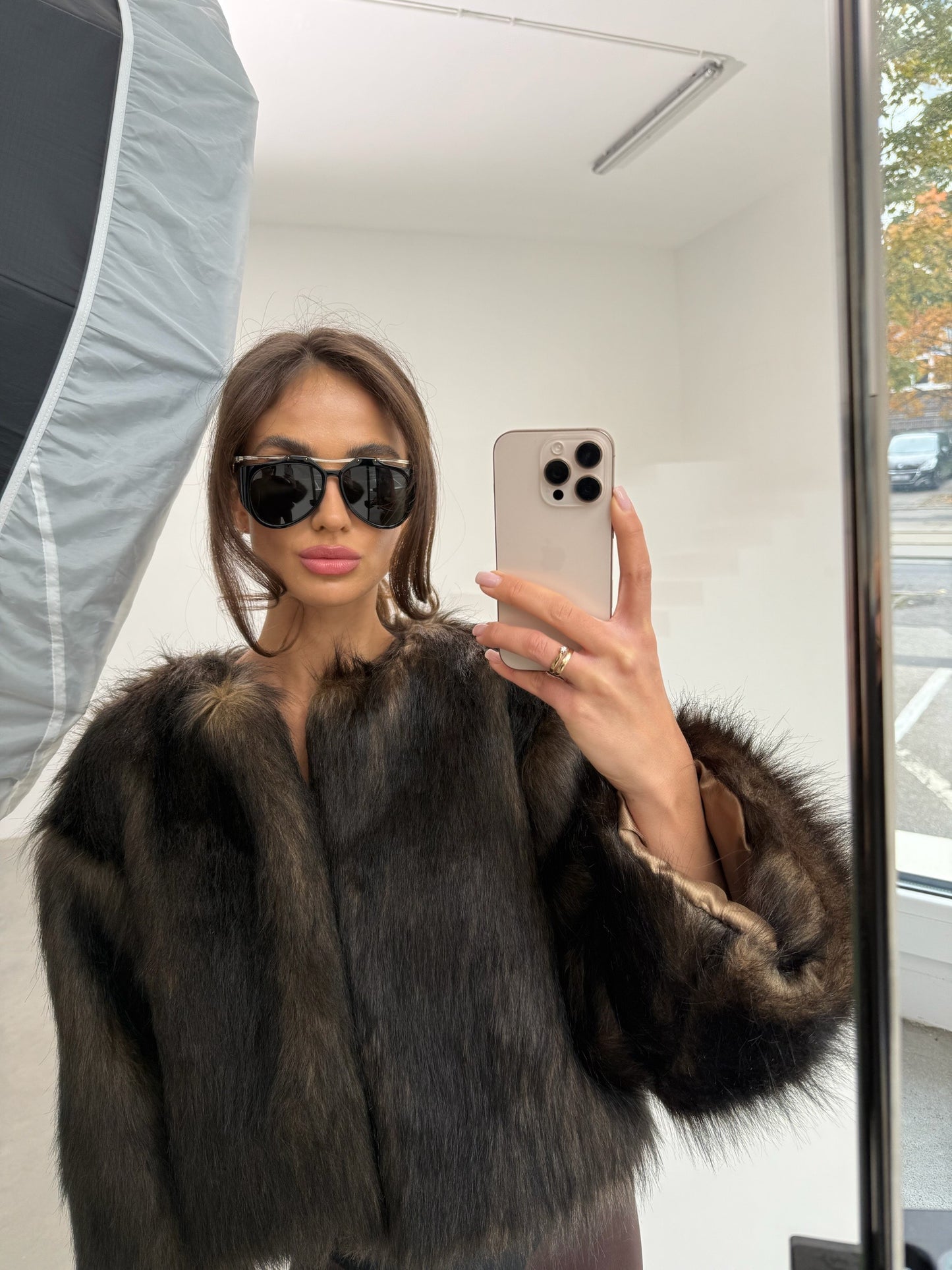 FAUX FUR BROWN