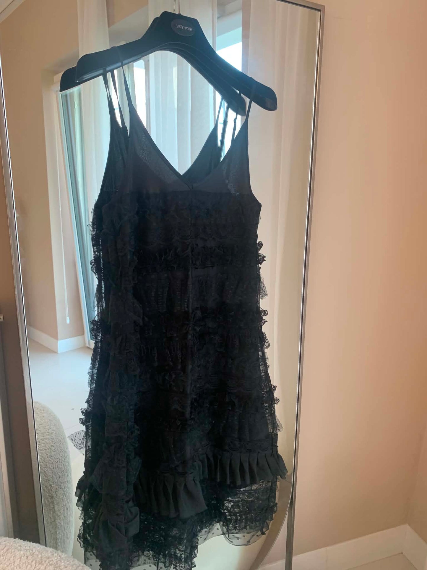 LACE SILK DRESS