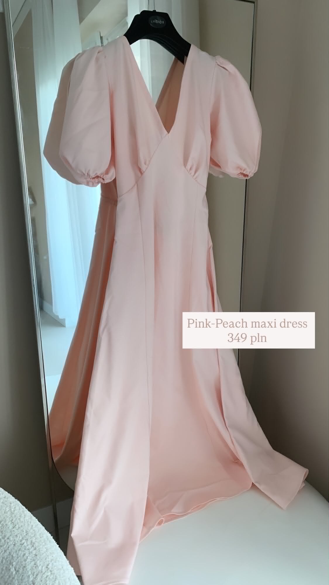 PEACH MAXI BOW