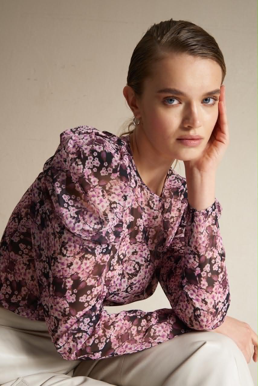 FLOWER PRINT BLOUSE