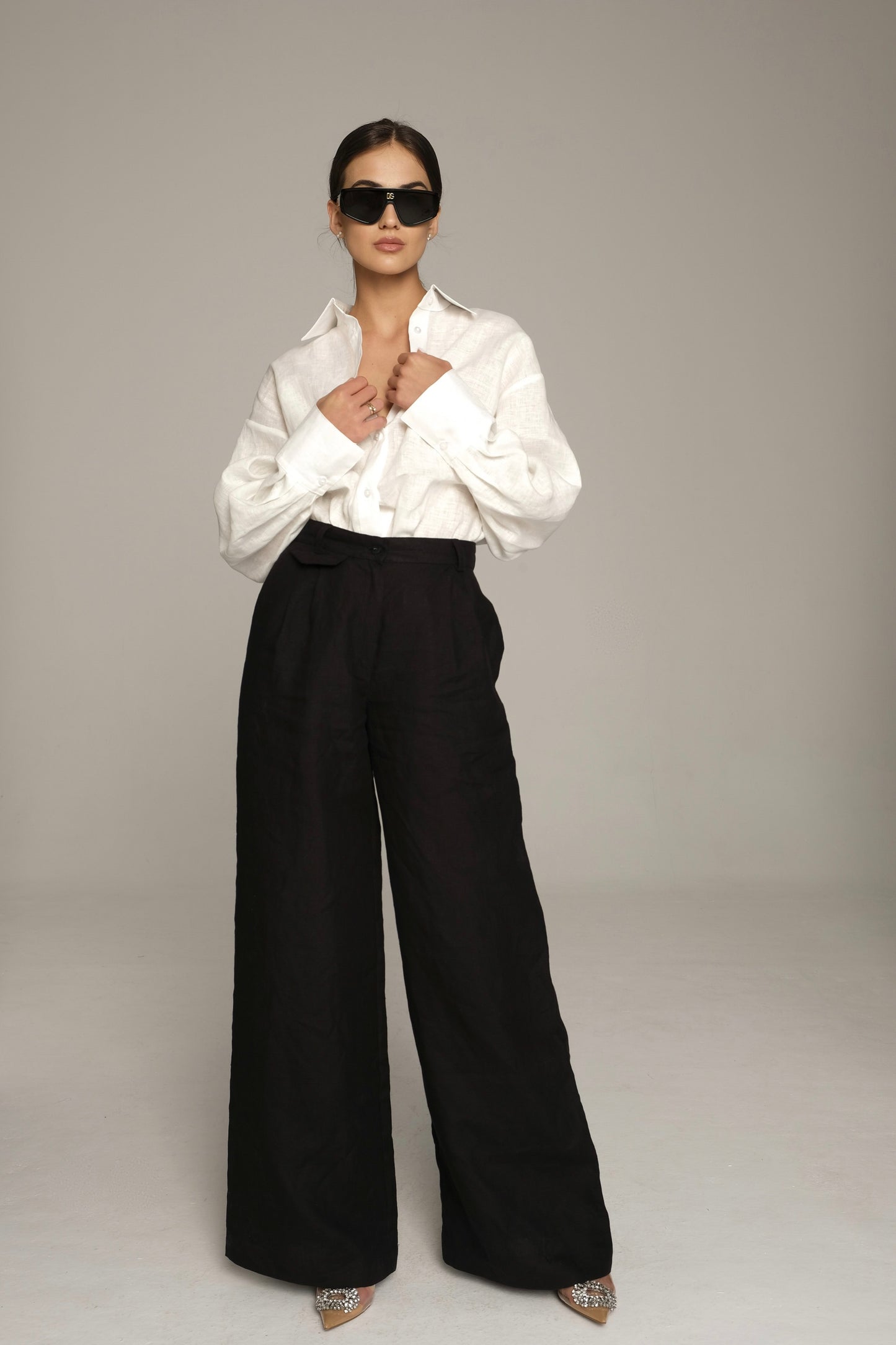 100% LINEN SHIRT WHITE