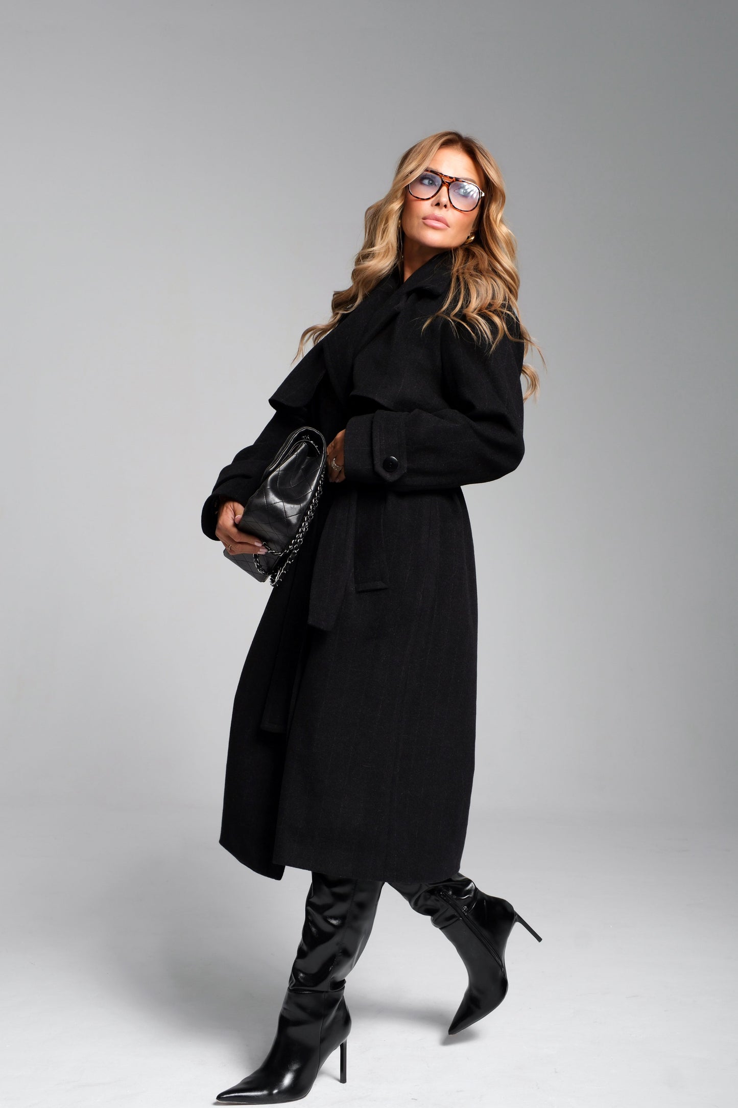 WOOL TRENCH COAT WITH CASHMERE